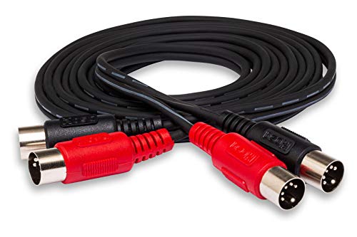 Hosa MID-202 Dual MIDI Cable, Dual 5-pin DIN to Same, 2 m