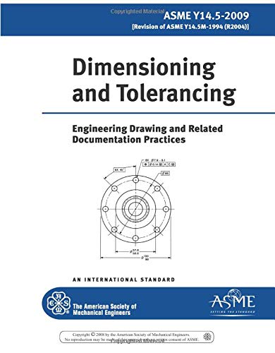 Asme Y14.5-2009 Dimensioning and Tolerancing: Engineering Drawing and Related Documentation Practices | The Storepaperoomates Retail Market - Fast Affordable Shopping