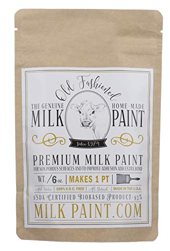 Old Fashioned Milk Paint Color: Snow White, Pint – Packaged as Powder