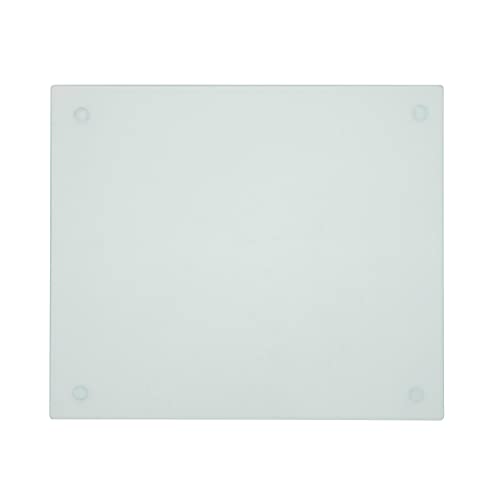 Farberware Large Glass Utility Cutting Board, Dishwasher-Safe Tempered Glass Kitchen Board with Non-Slip Feet, Scratch Resistant, Heat Resistant, Shatter Resistant, 12-Inch-by-14-Inch, Clear