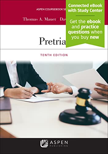 Pretrial [Connected eBook with Study Center] (Aspen Coursebook Series)
