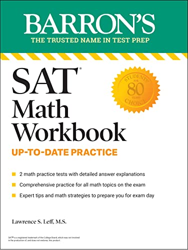 SAT Math Workbook (Barron’s Test Prep)