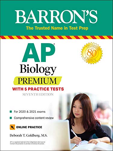 AP Biology Premium: With 5 Practice Tests (Barron’s Test Prep)