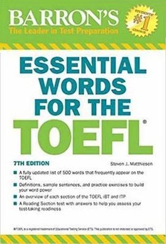 Essential Words for the TOEFL (Barron’s Test Prep)