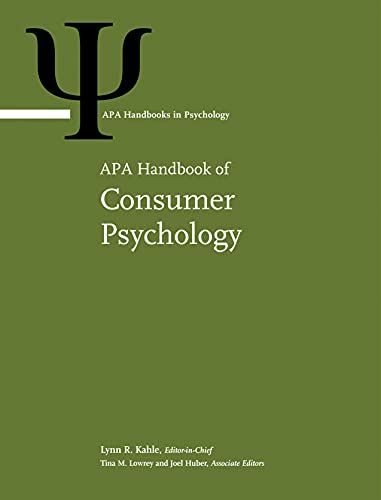 APA Handbook of Consumer Psychology (Volume 1) (APA Handbooks in Psychology® Series)