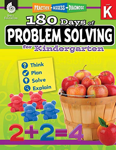 180 Days of Problem Solving for Kindergarten – Build Math Fluency with this Kindergarten Math Workbook (180 Days of Practice)