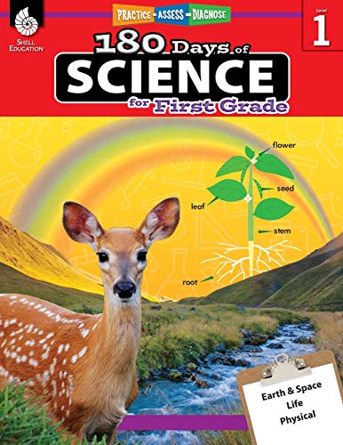 180 Days of Science: Grade 1 – Daily Science Workbook for Classroom and Home, Cool and Fun Interactive Practice, Elementary School Level Activities … (180 Days of: Practice – Assess – Diagnose)
