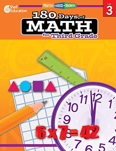 180 Days of Math: Grade 3 – Daily Math Practice Workbook for Classroom and Home, Cool and Fun Math, Elementary School Level Activities Created by Teachers to Master Challenging Concepts