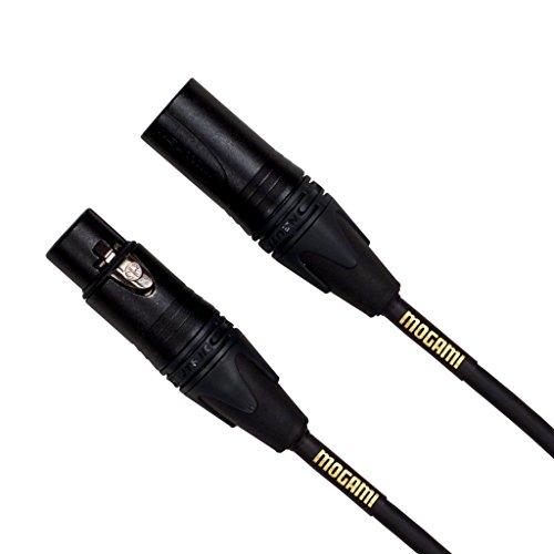 Mogami Gold STUDIO-06 XLR Microphone Cable, XLR-Female to XLR-Male, 3-Pin, Gold Contacts, Straight Connectors, 6 Foot