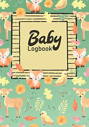Baby Logbook: Eat Sleep Childcare Tracker for Newborns Cute Woodland Animals Cover