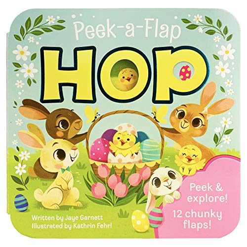 Peek-a-Flap Hop – Children’s Lift-a-Flap Board Book Gift for Easter Basket Stuffers, Ages 2-5 (Peek-A-Flap Board Book)