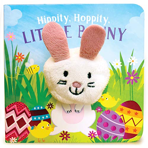 Hippity, Hoppity, Little Bunny – Finger Puppet Board Book for Easter Basket Gifts or Stuffer Ages 0-3 (Finger Puppet Book)