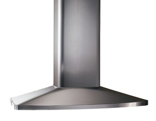 Broan-NuTone E5490SS 36-inch Island Convertible Chimney-Style Range Hood with 3-Speed Exhaust Fan and Light, 550 Max Blower CFM, Stainless Steel