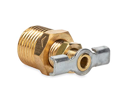 Camco ½” RV Water Heater Replacement Drain Valve – Replace Your RV Water Heater Drain Valve | Simple and Easy Installation | Durable Brass Construction – (11703)