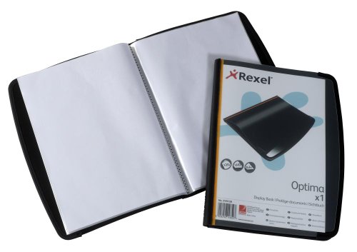 Rexel Display Book Professional 20 Pockets Front Cover Pocket and Card Pocket