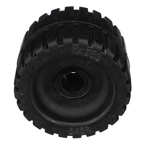 Seachoice Molded Ribbed Wobble Roller, Black, Boat Trailer, 3 in. X 7/8 in.