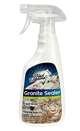 Black Diamond Stoneworks Granite Sealer: Seals and Protects, Granite, Marble, Travertine, Limestone and Concrete Counter Tops. Works Great On Grout, Fireplaces and Patios.