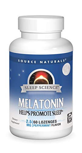Source Naturals Melatonin 2.5 mg – 60 Peppermint Flavored Lozenges