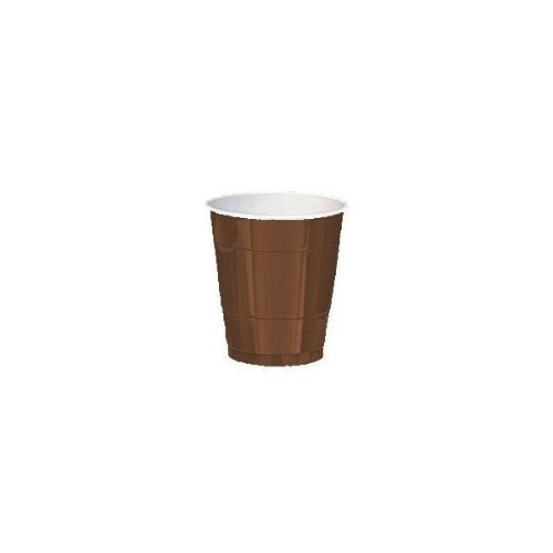 amscan Chocolate Brown 12oz Plastic Cups (20ct)