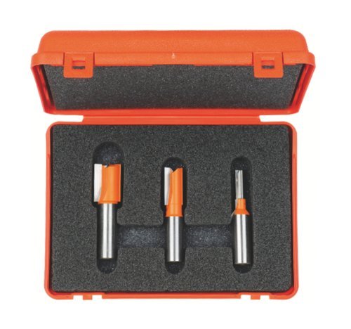 CMT 811.501.11 3-Piece Plywood Groove 1/2-Inch Shank Router Bit Set