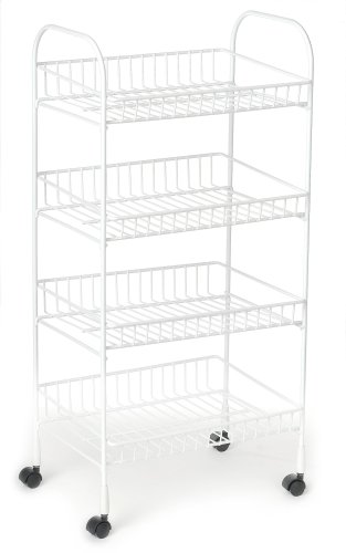 ClosetMaid 1611 4-Tier Rolling Cart | The Storepaperoomates Retail Market - Fast Affordable Shopping