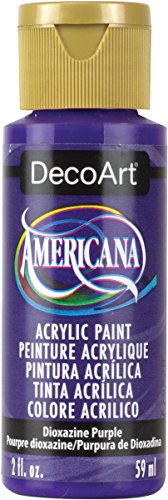DecoArt Americana Acrylic Paint, 2-Ounce, Dioxazine Purple