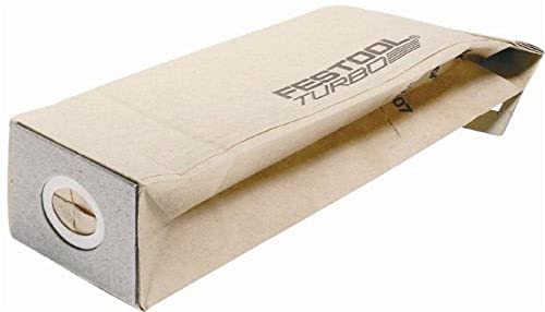 Festool 489128 Turbo Dust Bag For DTS 400, RTS 400 And ETS 125 Sanders, 5-Pack