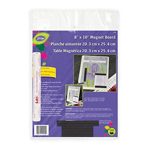 LoRan MB-8R Magnet Board & Ruler, 8 x 10-Inch, Multicolor