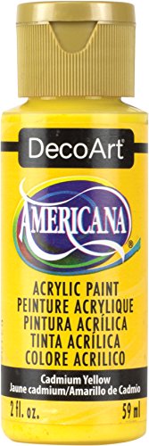 DecoArt Americana Acrylic Paint, 2-Ounce, Cadmium Yellow