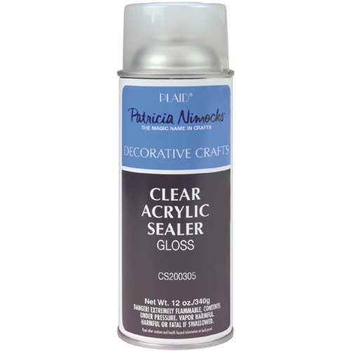 Plaid Patricia Nimocks Clear Acrylic Sealer (12-Ounce), CS200305 Gloss