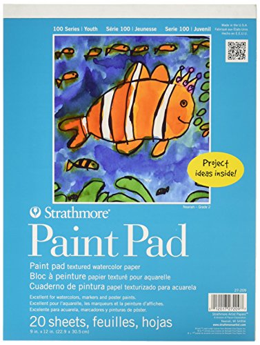 Strathmore (27-209 100 Series Youth Paint Pad, 9 by 12″, 20 Sheets