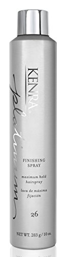 Kenra Platinum Finishing Spray 26 50% | Maximum Hold Hairspray | Fast-drying, Non-Flaking, Non-Drying | Humidity-Resistant |All-Day Style Retention |High-Shine Finish |All Hair Types | 10 oz