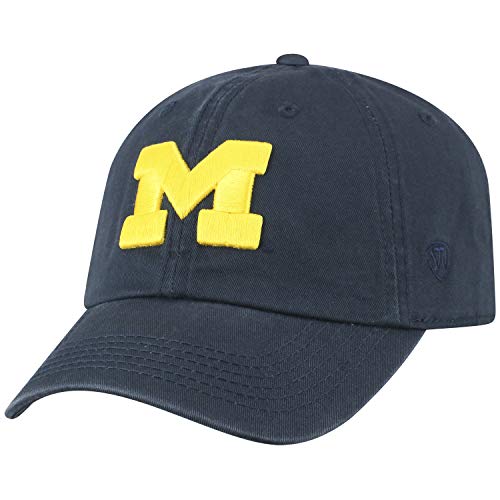 Top of the World Michigan Wolverines Men’s Relaxed Fit Adjustable Hat Team Color Primary Icon, Adjustable