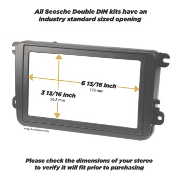 Scosche FD1436BLKB Compatible with 2008-12 Ford Escape / Mercury Mariner / Mazda Tribute, ISO Double DIN & DIN+Pocket Dash Kit; Black | The Storepaperoomates Retail Market - Fast Affordable Shopping