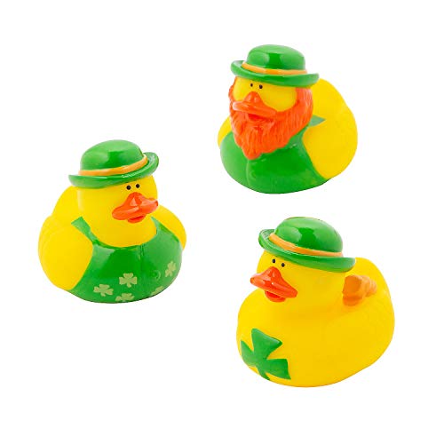 One Dozen (12) Irish St. Patrick’s Day Rubber Ducks