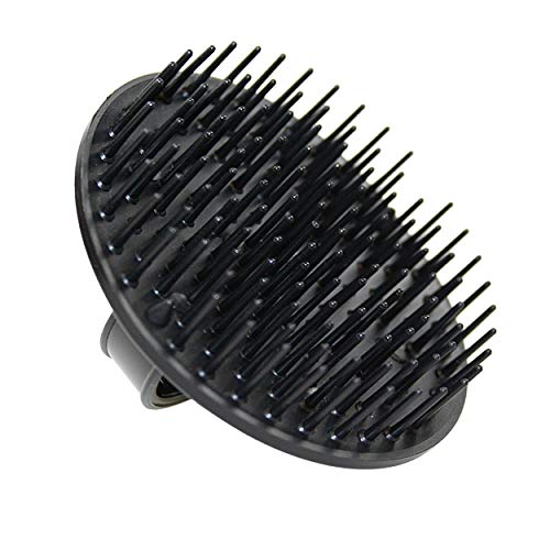 Jack Dean by Denman (Black) Scalp Massager and Detangling Hair Brush for Thick or Thin Hair, Curly or Straight Hair – use in the Shower or Bath – Head and Beard Scrubber – For Women and Men, D6