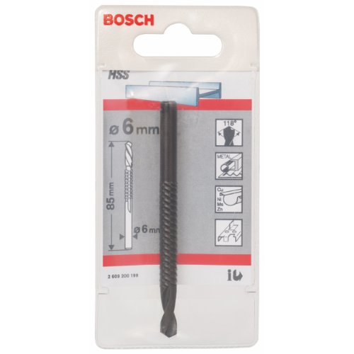 Bosch 2609200199 Routing Drill Bit of Hss 6mmx3.35In