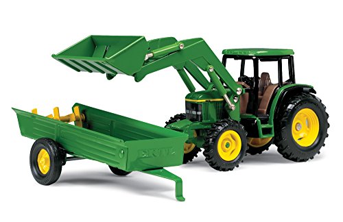 ERTL John Deere 6210 Tractor With Loader And Manure Spreader (1:32 Scale)