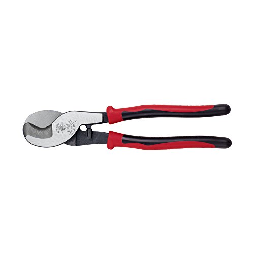 Klein Tools J63050 Cable Cutter, Journeyman Cable Cutter Cuts Aluminum, Copper and Communications Cable with Shear-Type Jaws