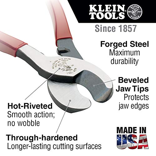 Klein Tools J63050 Cable Cutter, Journeyman Cable Cutter Cuts Aluminum, Copper and Communications Cable with Shear-Type Jaws | The Storepaperoomates Retail Market - Fast Affordable Shopping