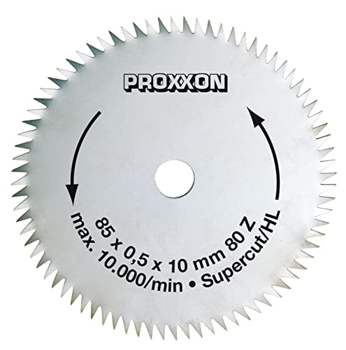 Proxxon 28731 Crosscut saw blade Super-Cut for FKS/E, FET & KGS 80, 80 teeth, Silver