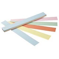 PACON – ASE Pacon Sentence Strips, 24 x 3 Inches, Assorted Colors, 100/Pack (PAC5165)