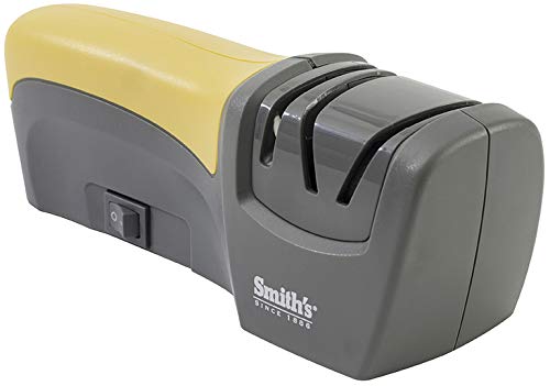 Smith’s 50005 Edge Pro Compact Electric Knife Sharpener, Yellow, One Size