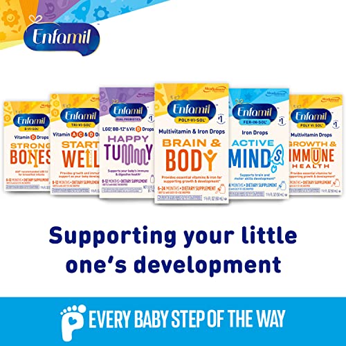 Enfamil Baby Vitamins Enfamil Poly-Vi-Sol 8 Multi-Vitamins & Iron Supplement Drops for Infants & Toddlers, Supports Growth & Development, 50 mL Dropper Bottle (Packaging May Vary) | The Storepaperoomates Retail Market - Fast Affordable Shopping
