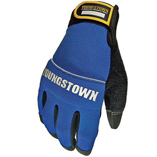 Youngstown Glove Company 06-3020-60-L Mechanics Plus Performance Glove Large, Blue