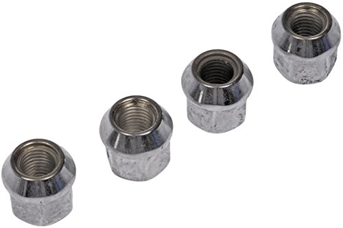 Dorman 711-306 Wheel Nut Chrome Bulge M12-1.50 Compatible with Select Models, 4 Pack