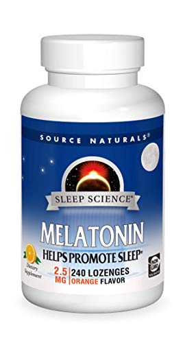Source Naturals Melatonin 2.5 mg – 240 Orange Flavored Lozenges