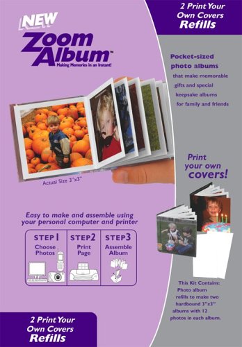 Zoom Album Two 3×3″ Photo Covers Refill