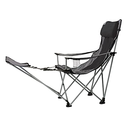 TravelChair Big Bubba Chair, Comfortable Large Folding Camping Chair, Black, One Size, (789FRVBK)