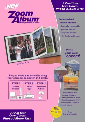 Zoom Album Three 3×3″ Photo Covers Kit